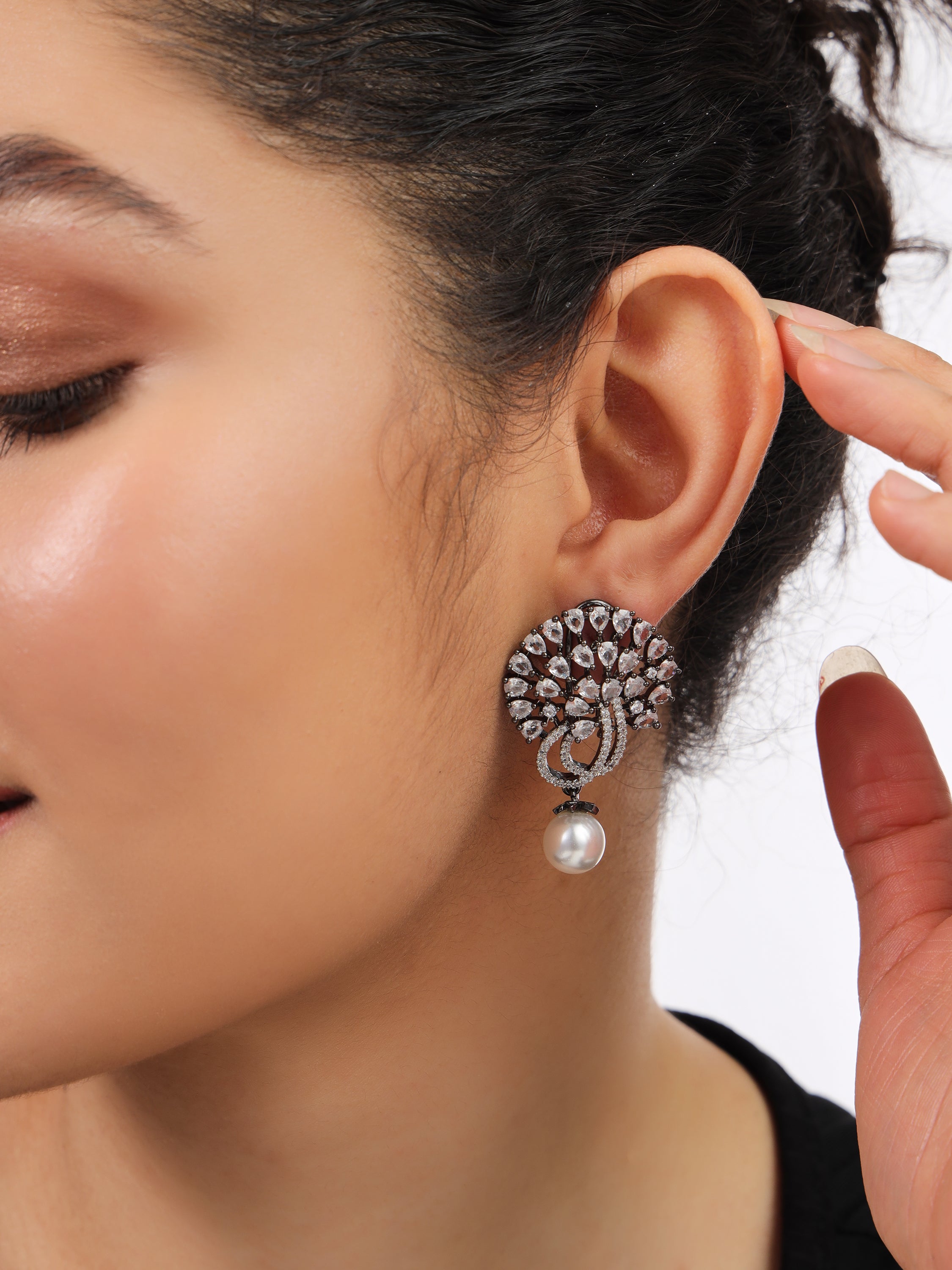 earrings oxidised