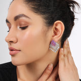long stud earrings