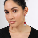 long stud earrings