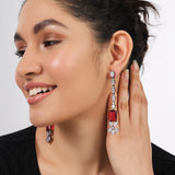 long stud earrings