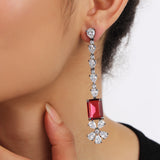 long stud earrings
