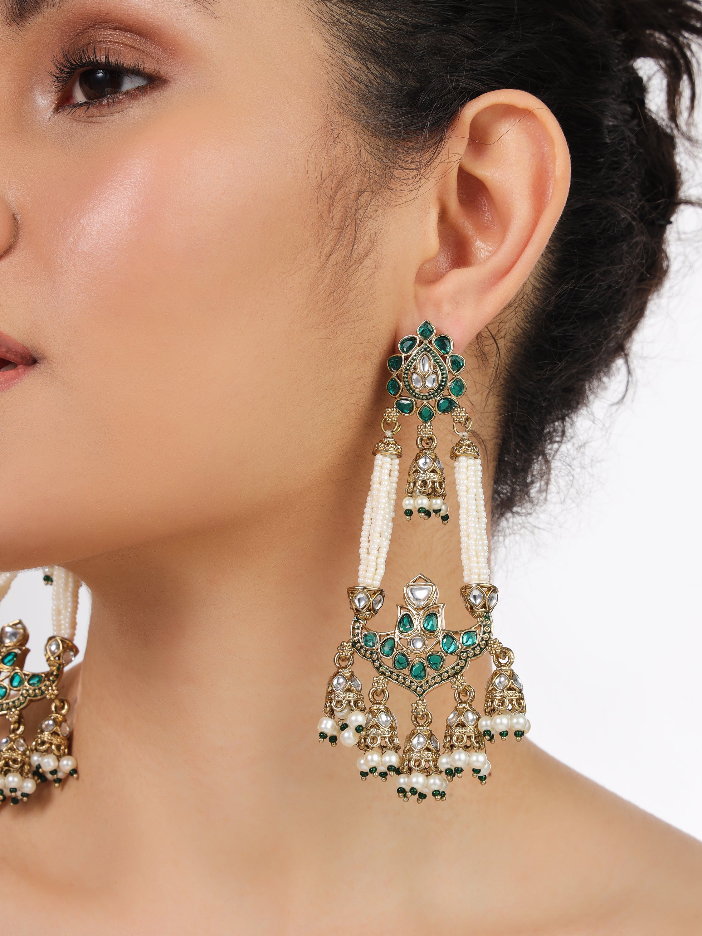 long stud earrings