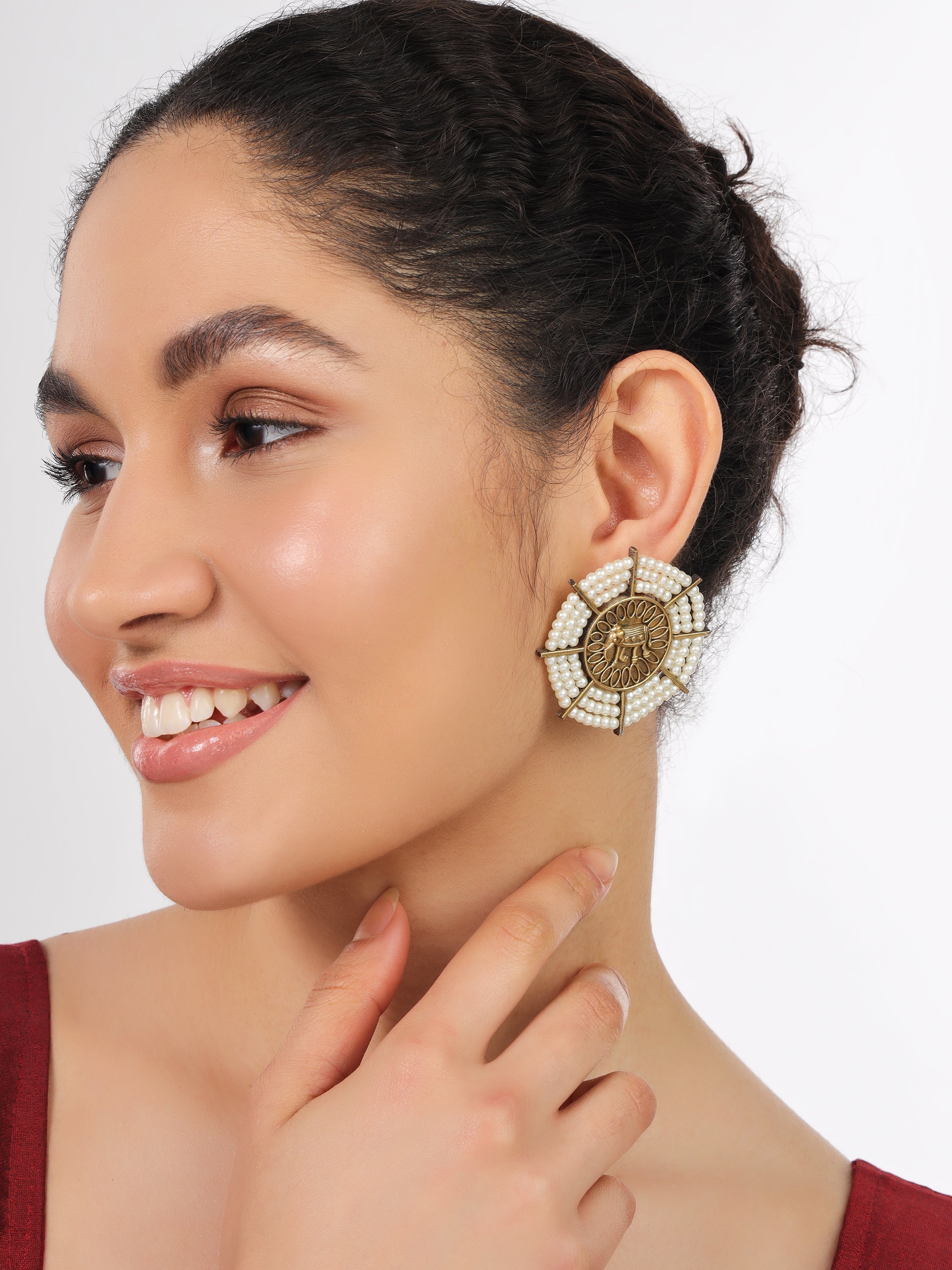 earrings oxidised