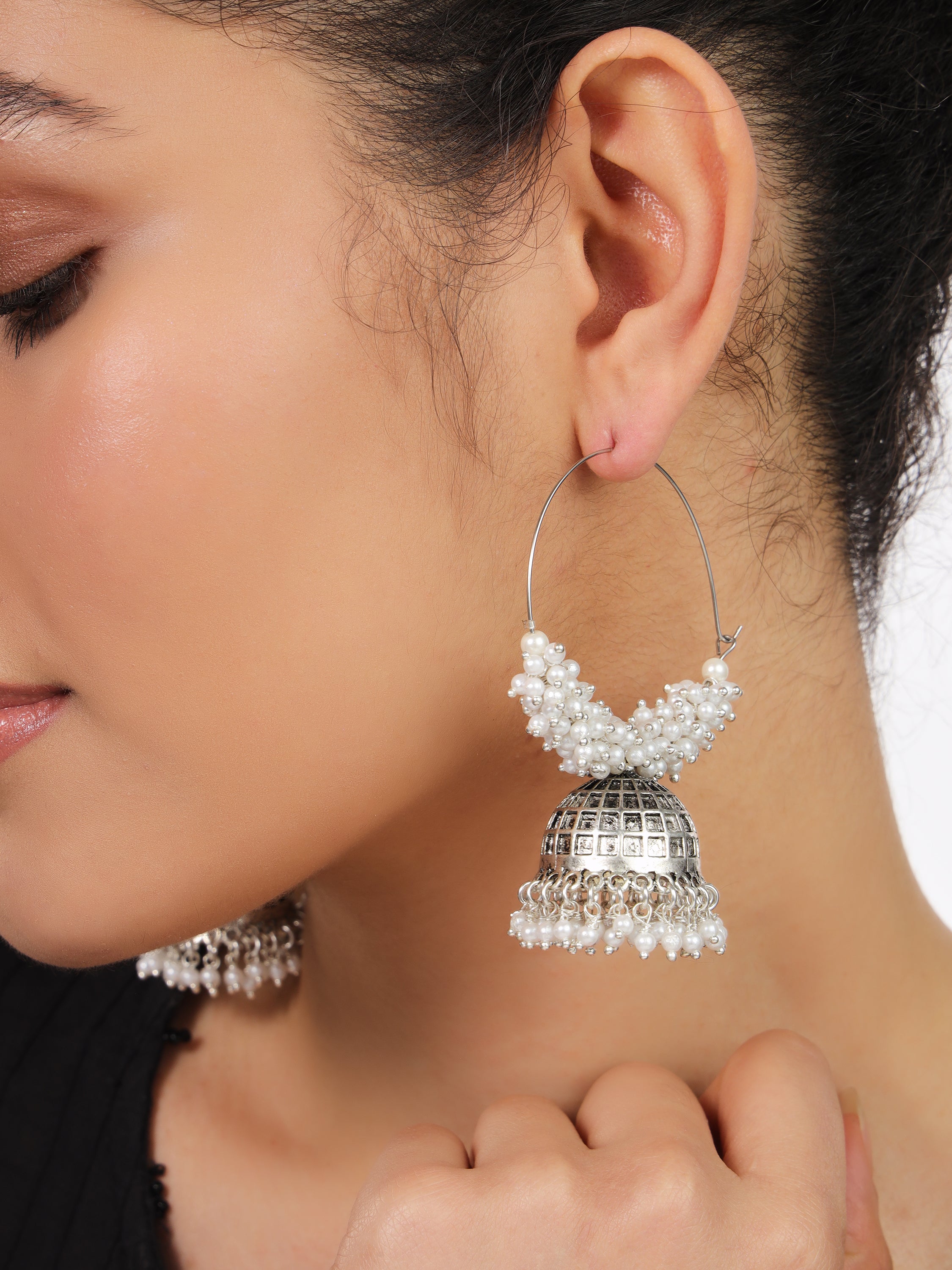 earrings oxidised