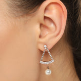 Belle Edge Elegant Triangle Drop Earrings