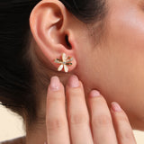 Belle Edge Elegant Flower-Shaped Earrings