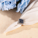 Belle Edge Sapphire Diamond Statement Ring