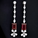 long stud earrings