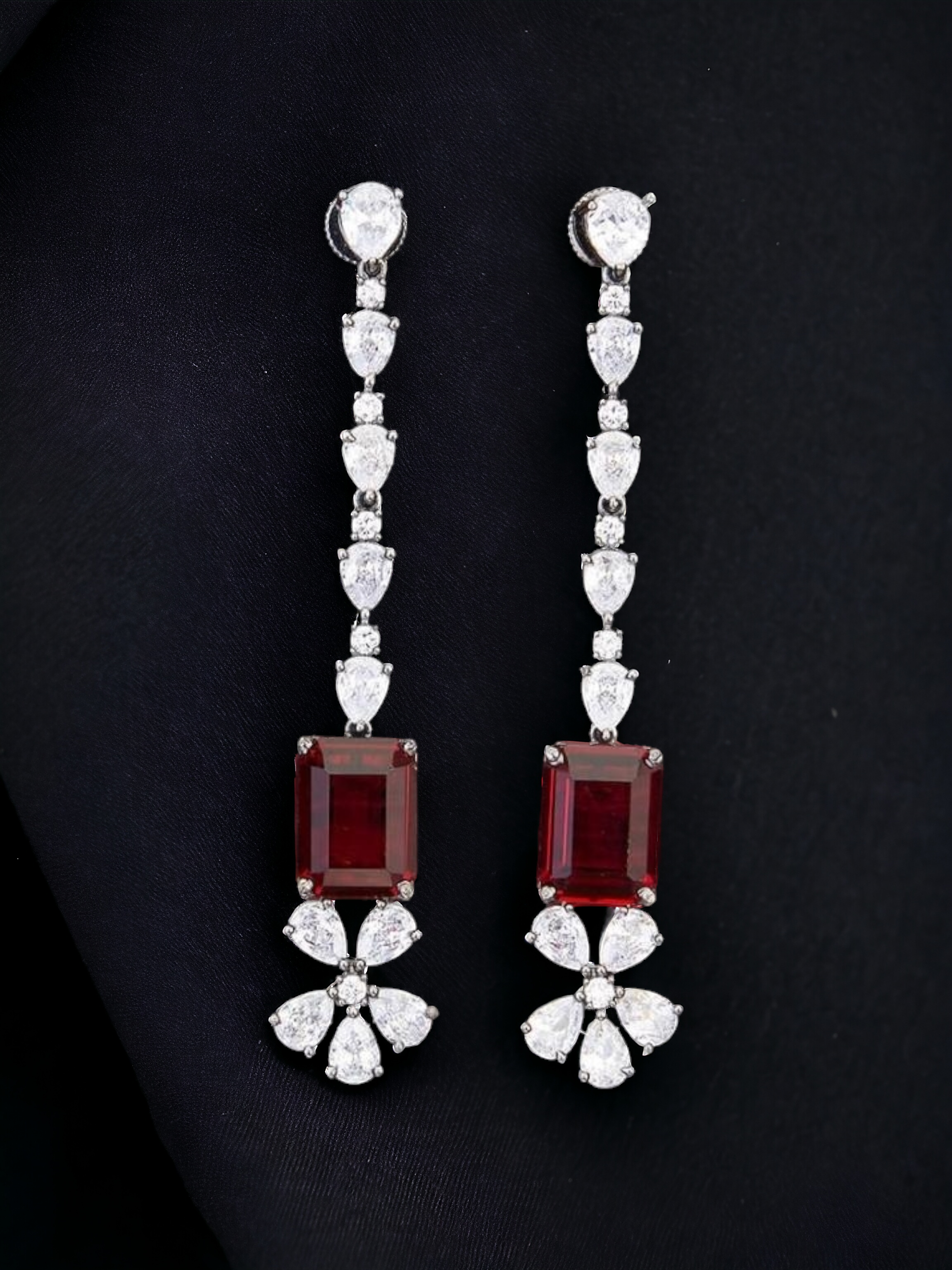 long stud earrings