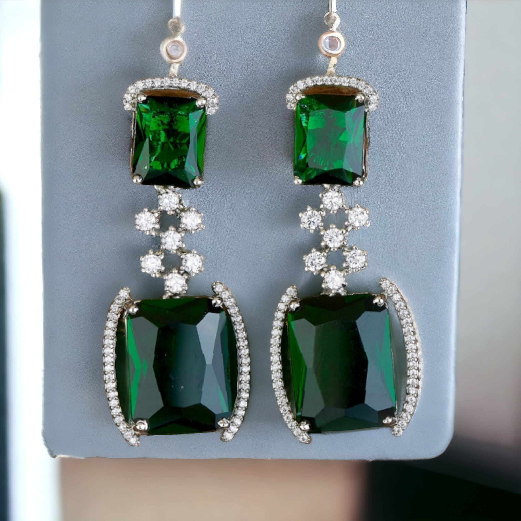 long stud earrings