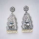 earrings oxidised