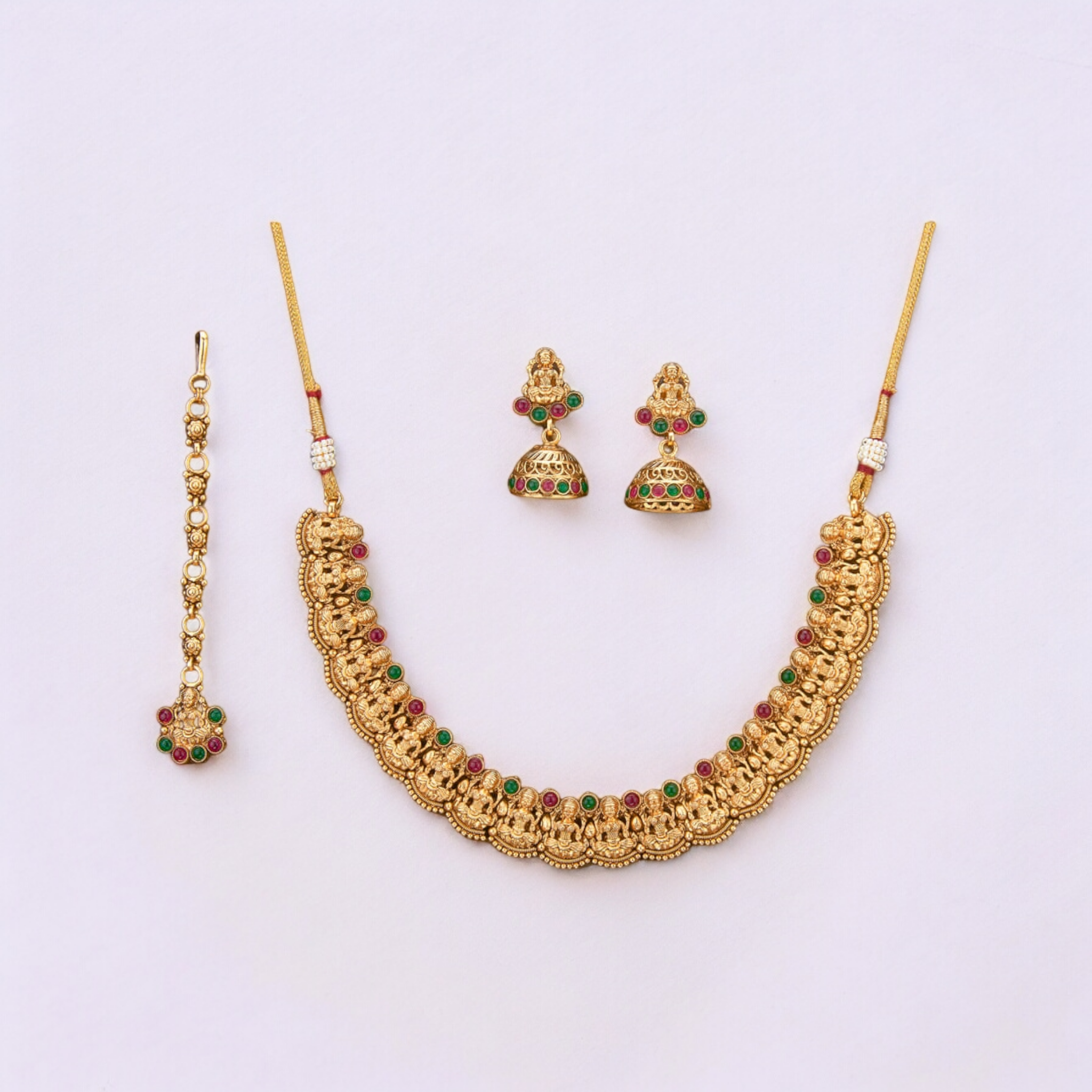 kundan gold chain