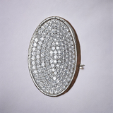 Belle Edge Vintage Inspired Oval Band Ring