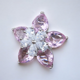 Belle Edge Blush Bloom Crystal Ring
