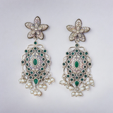 Belle Edge Long Oxidised Earring