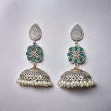 Belle Edge HandCrafted Long Oxidised Jhumki