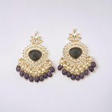 grey pearl earrings