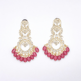 Belle Edge Layered Kundan Drop Earrings