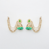 Belle Edge Chain-Link Jhumka Earrings
