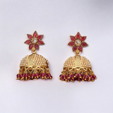 Belle Edge Floral Jhumka Earrings