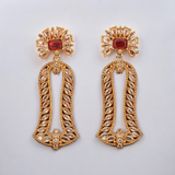 Belle Edge Gold-Tone Statement Earrings