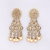 Belle Edge HandCrafted Gold Plated Antique Pearl Earring