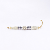 Belle Edge Royal Kundan Beaded Bracelet