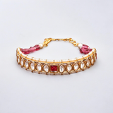 Belle Edge Ruby Royale Kundan Bracelet