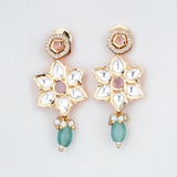 Belle Edge Gold Plated Kundan Short Earring