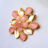 Belle Edge Gold Plated Floral Cluster Ring