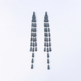 Belle Edge Western Delicate Earring With Black Rhodium Rose Gold Plating