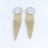 long stud earrings