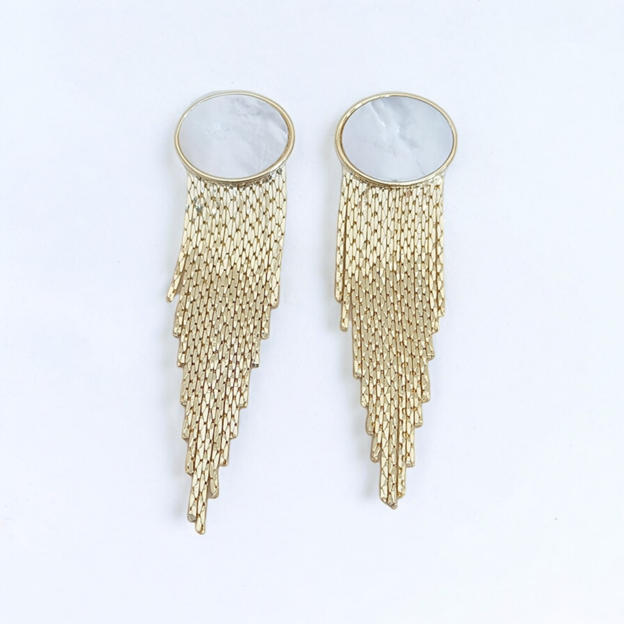 long stud earrings