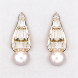 Belle Edge Drop Pearl Earring
