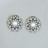 Belle Edge HandCrafted Black Plated Cz Moti Tops
