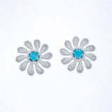 Belle Edge Classic Rhodium Plated Cz Tops