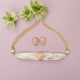 Belle Edge Gold Plated Meenakari Choker Set
