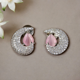 Belle Edge Classic Rhodium Plated Cz Chand Tops