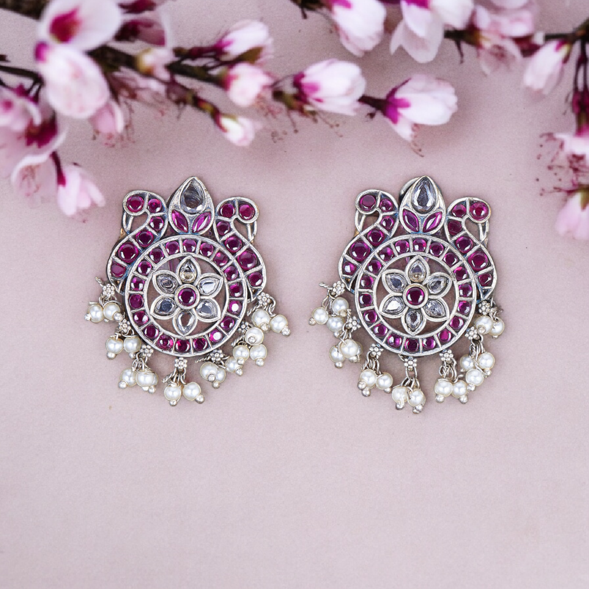 earrings oxidised