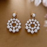 Belle Edge Minimalist Pearl Drop Earrings