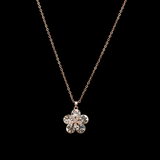 Belle Edge Sparkling Crystal Flower Pendant