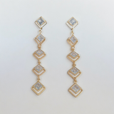 Belle Edge Drop long Western Earring