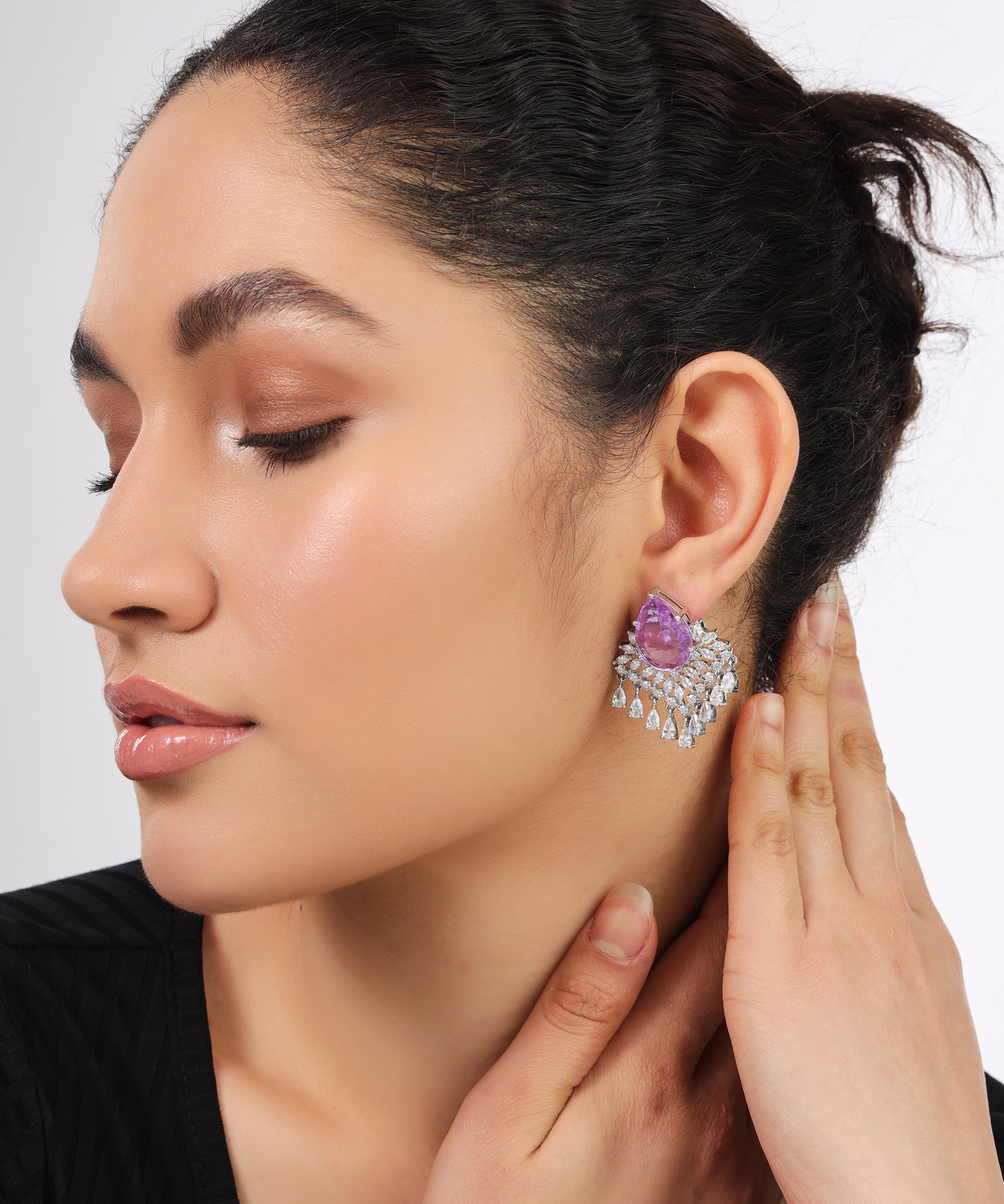 long stud earrings