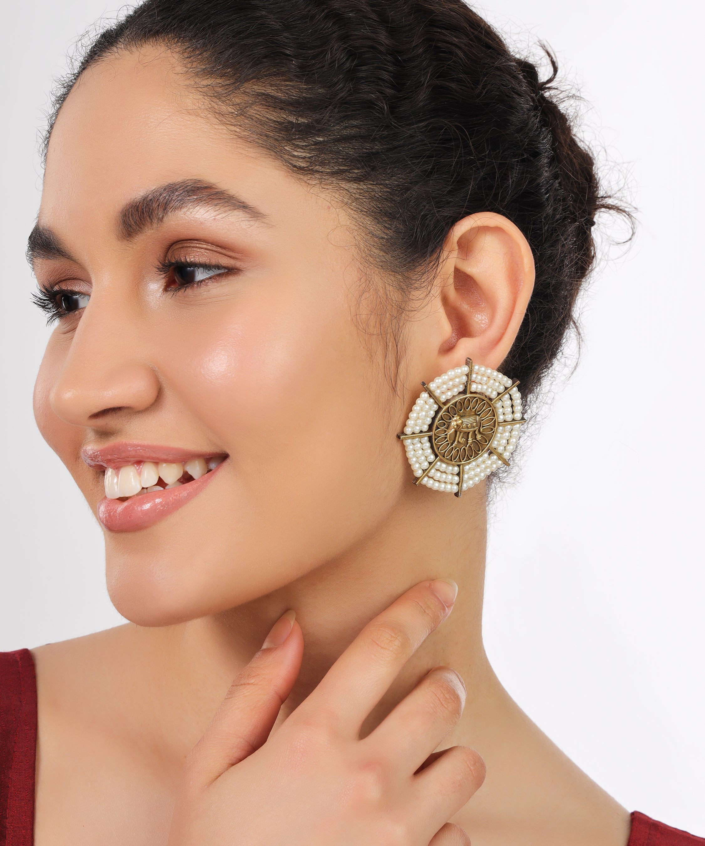 earrings oxidised