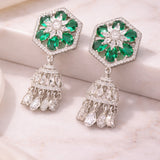 Rhodium Plated Cz Zhumki