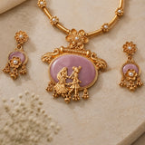 Gold Plated Antique Choker Set