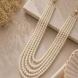 Pearl Beads Kundan Necklace