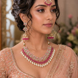 Meenakari Pearl Necklace