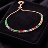 Multi-Stone Adjustable Bracelet
