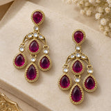 Kundan Chandelier Earrings